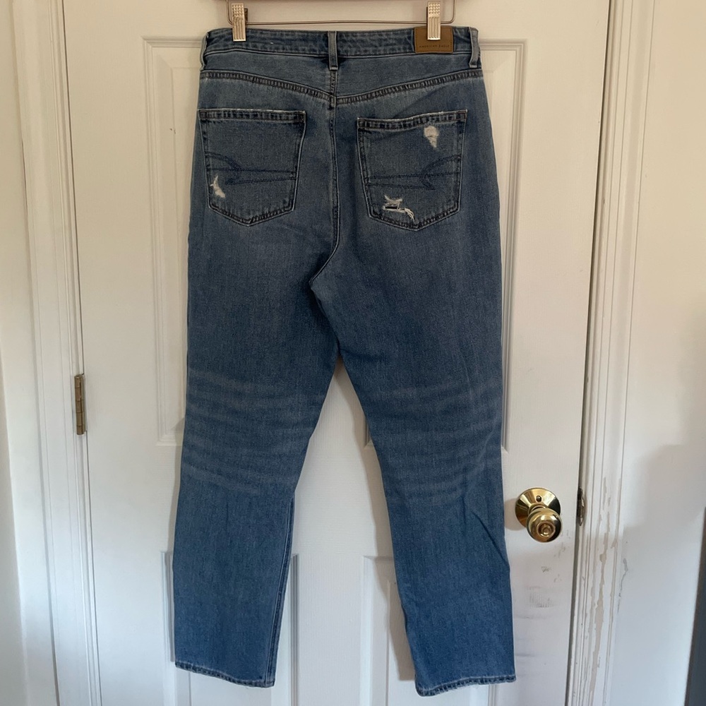AEO Cool Classic Ripped Mom Jeans - Picture 9 of 11